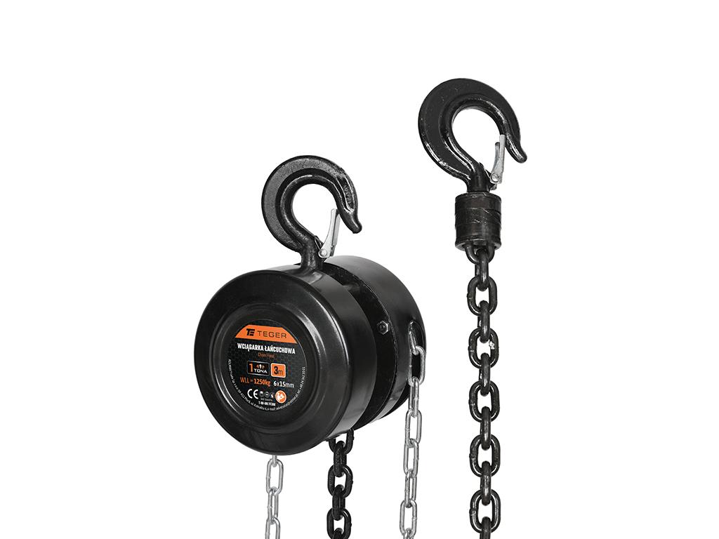 Wciągarka łańcuchowa 1T, 3m, cert. CE, Teger