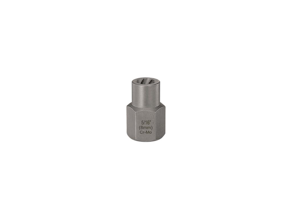 Nasadka do odkręcania uszkodzonych śrub i nakrętek, (8 mm) - kute/ stal Cr-Mo, Teger
