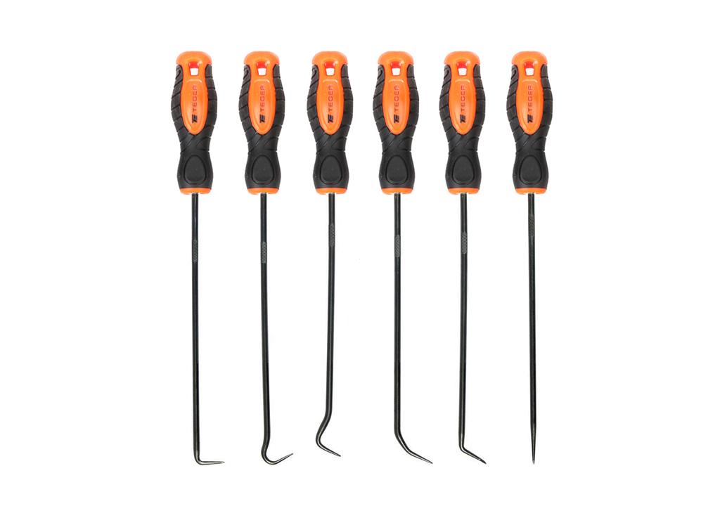 Zestaw haków i podbieraków precyzyjnych, 150mm (6 szt), Teger