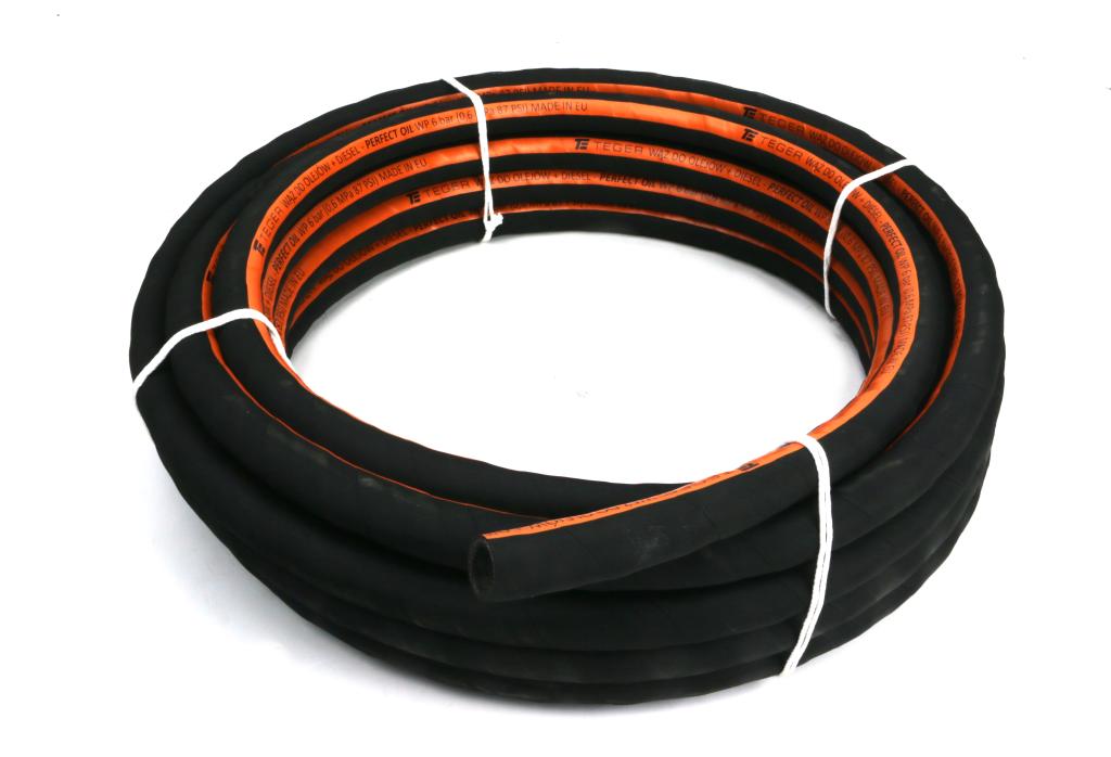 Wąż do olejów PERFECT OIL - Olej. Diesel - DN25 - 6 bar / 0.6 Mpa TEGER (sprzedawane po 20m)
