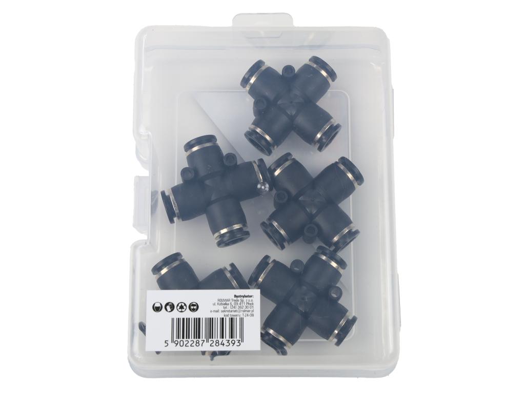 Czwórnik wtykowy tekalan 8mm TEGER, (sprzedawane po 5)