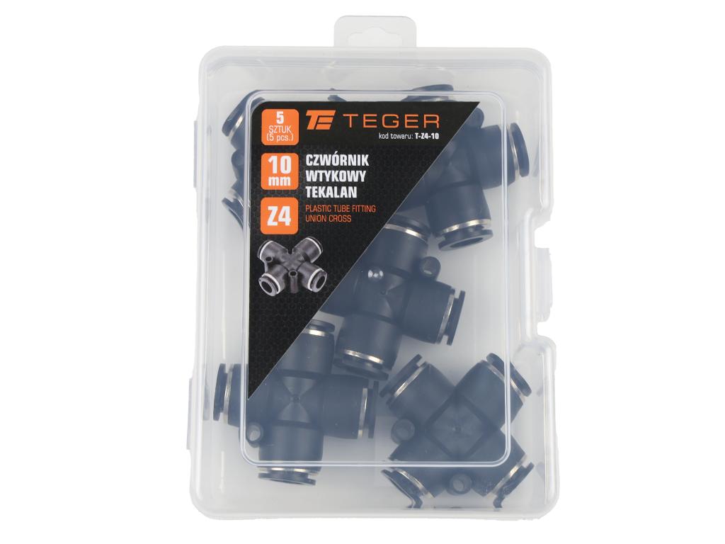 Czwórnik wtykowy tekalan 10mm TEGER, (sprzedawane po 5)