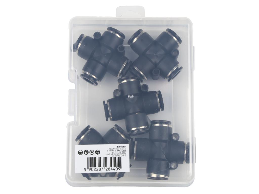 Czwórnik wtykowy tekalan 10mm TEGER, (sprzedawane po 5)