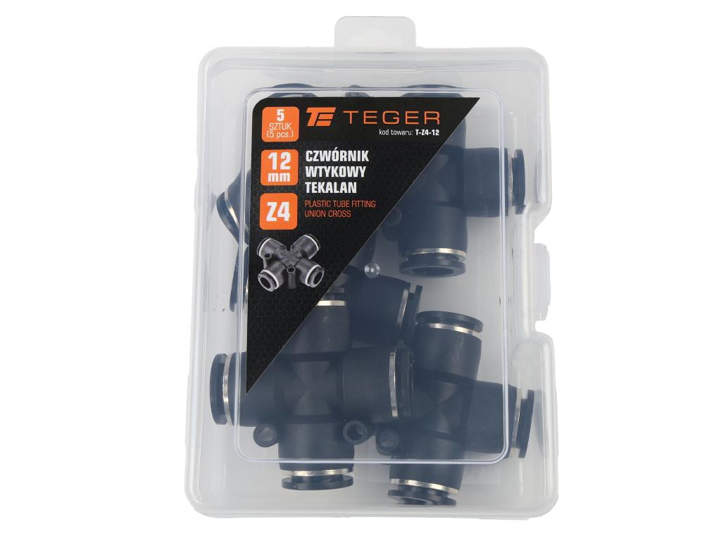 Czwórnik wtykowy tekalan 12mm TEGER, (sprzedawane po 5)