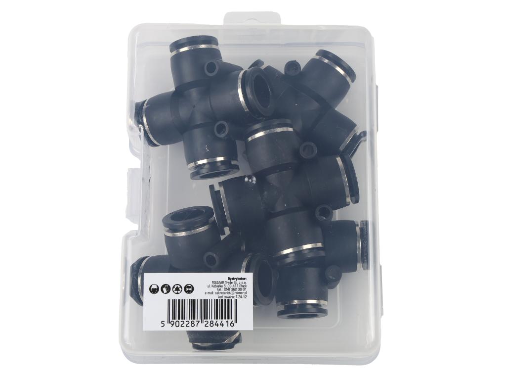 Czwórnik wtykowy tekalan 12mm TEGER, (sprzedawane po 5)