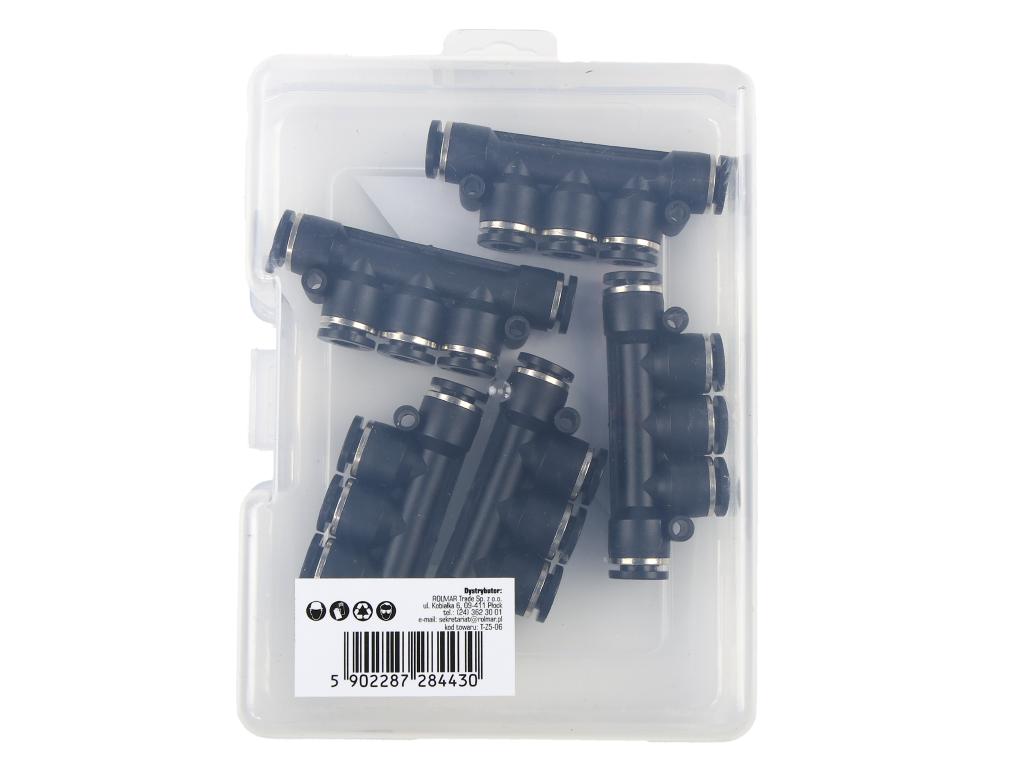 Rozdzielacz wtykowy tekalan wielosegmentowy 5x 6mm TEGER, (sprzedawane po 5)