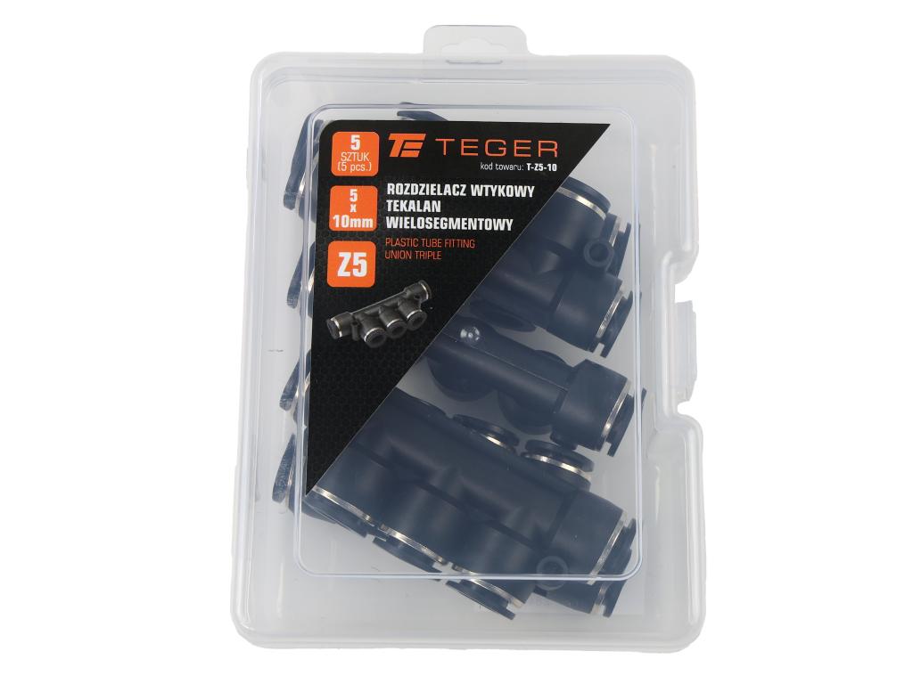 Rozdzielacz wtykowy tekalan wielosegmentowy 5x 10mm TEGER, (sprzedawane po 5)