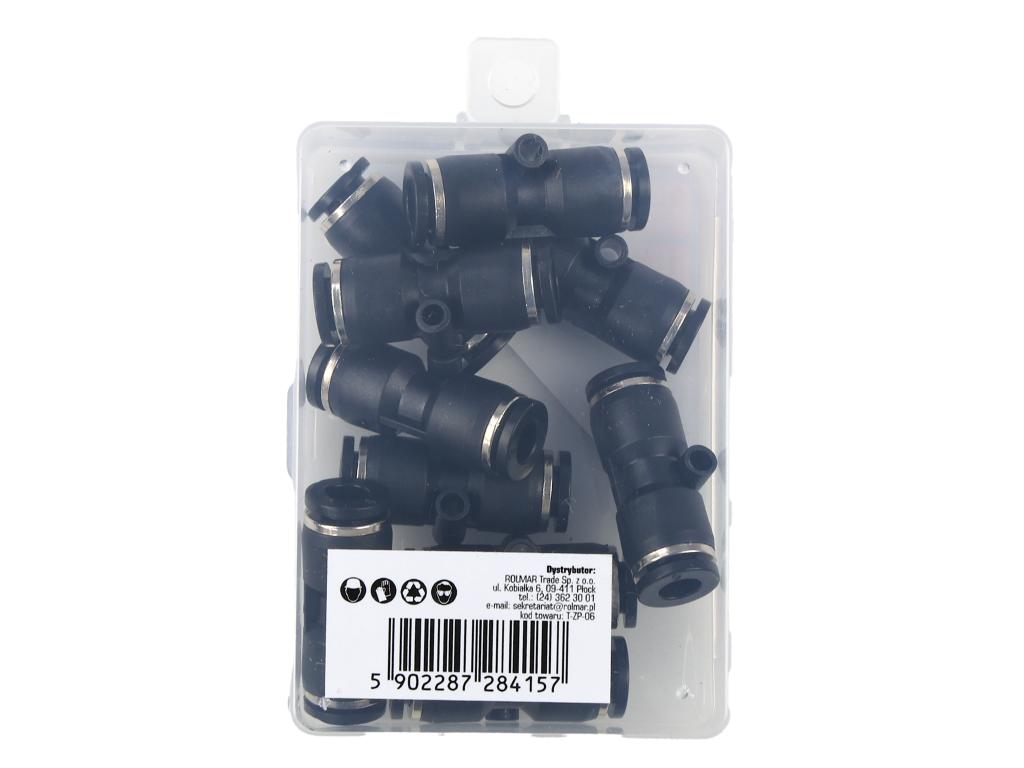 Złączka prosta wtykowa tekalan 6mm TEGER, (sprzedawane po 10)