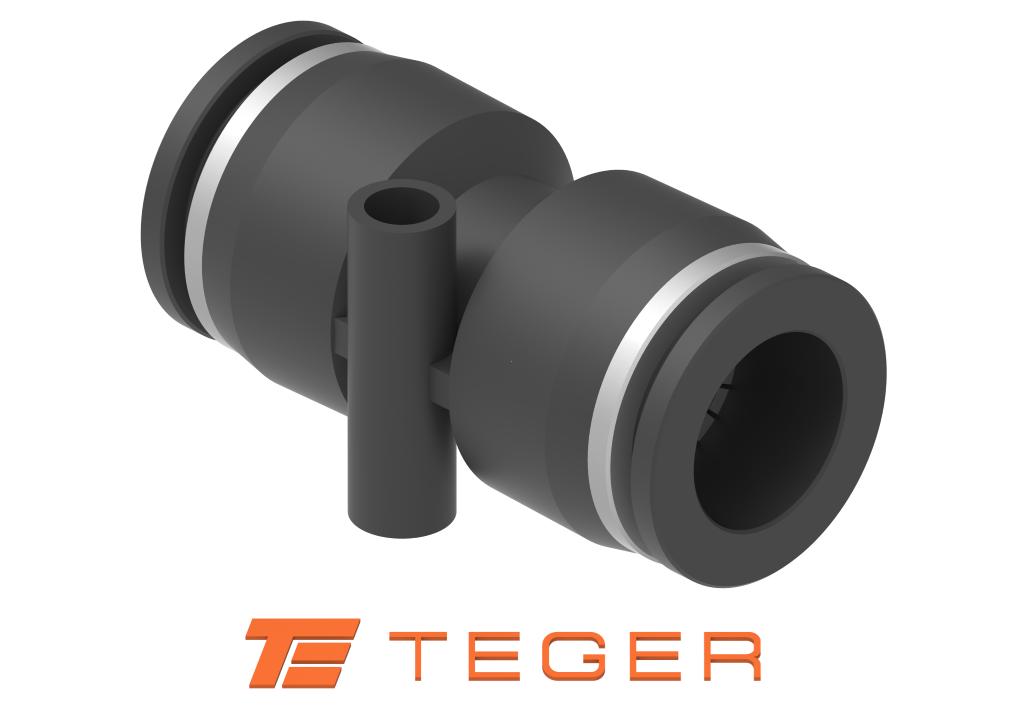 Złączka prosta wtykowa tekalan 10mm TEGER, (sprzedawane po 10)