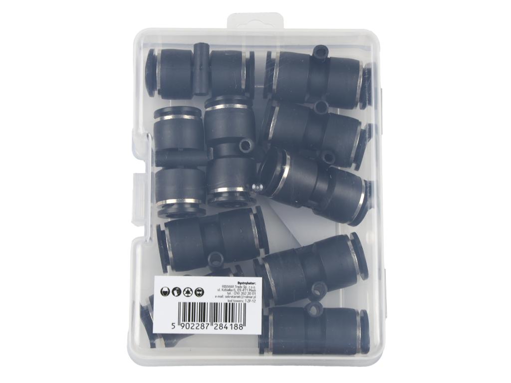Złączka prosta wtykowa tekalan 12mm TEGER, (sprzedawane po 10)