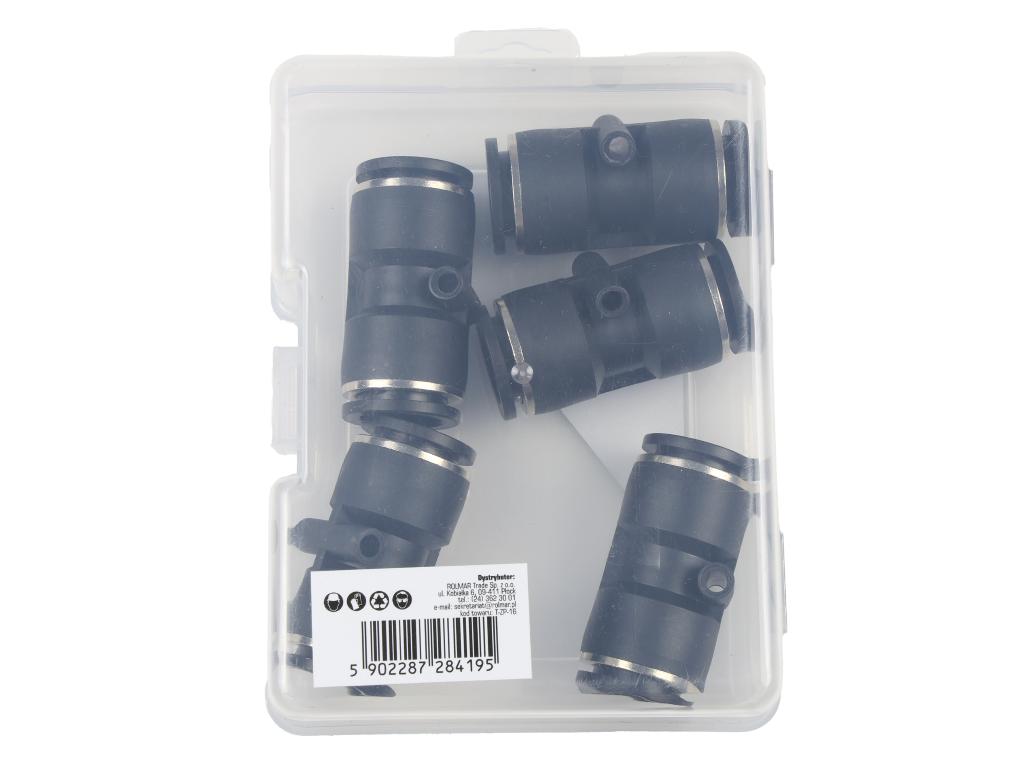 Złączka prosta wtykowa tekalan 16mm TEGER, (sprzedawane po 5)