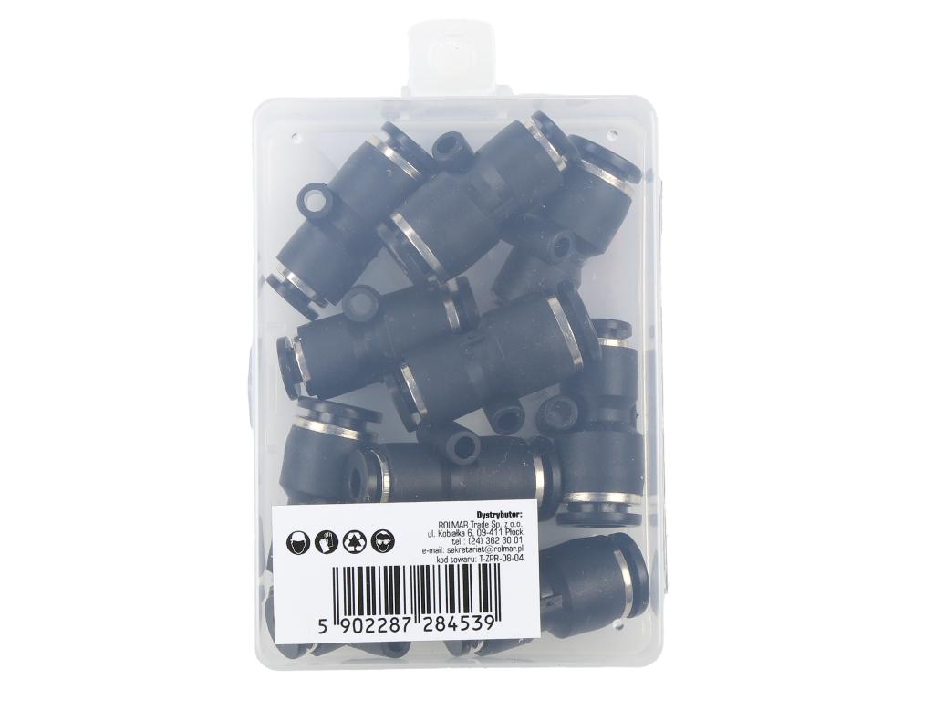 Złączka prosta redukcyjna wtykowa tekalan 8mm x 4mm TEGER, (sprzedawane po 10)