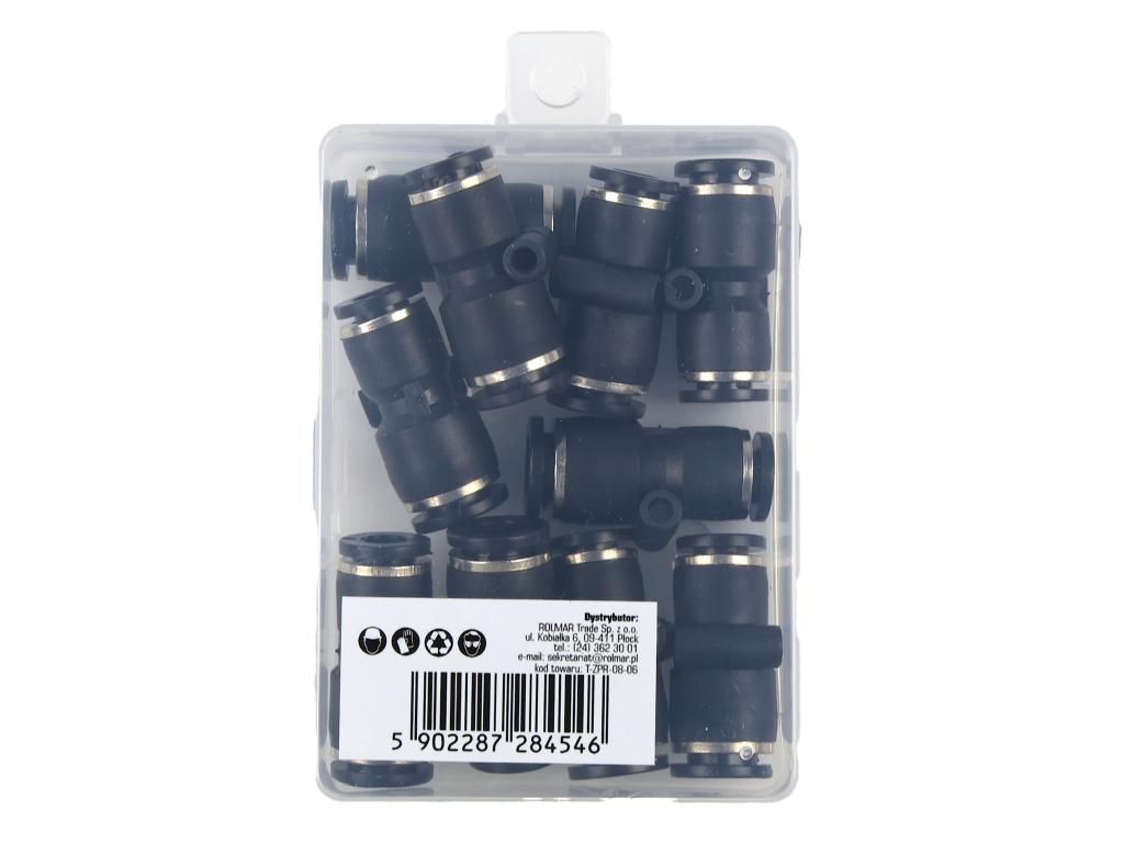 Złączka prosta redukcyjna wtykowa tekalan 8mm x 6mm TEGER, (sprzedawane po 10)
