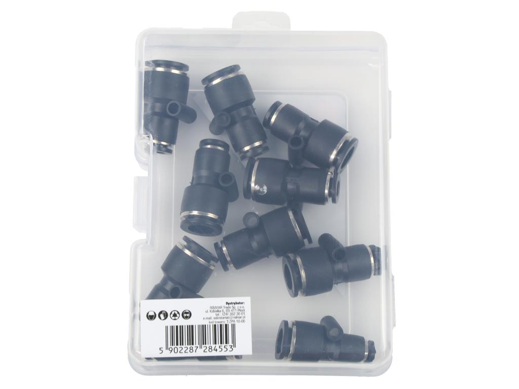 Złączka prosta redukcyjna wtykowa tekalan 10mm x 6mm TEGER, (sprzedawane po 10)