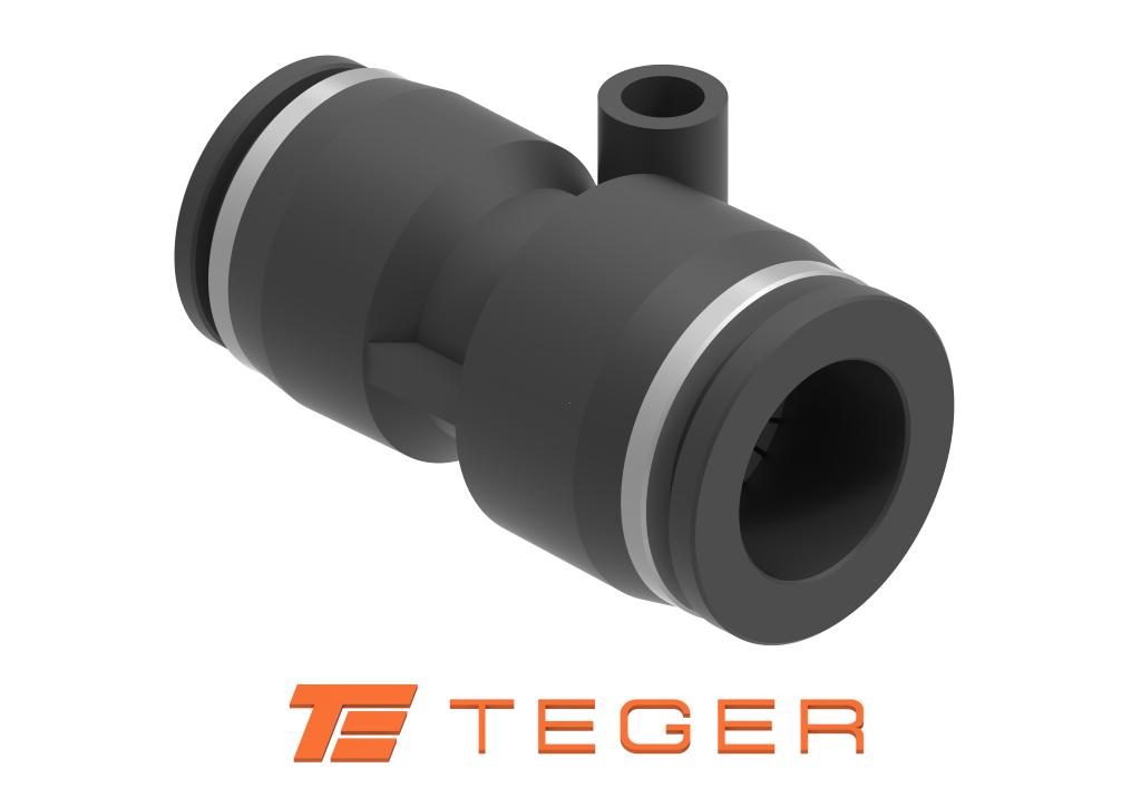 Złączka prosta redukcyjna wtykowa tekalan 12mm x 8mm TEGER, (sprzedawane po 10)