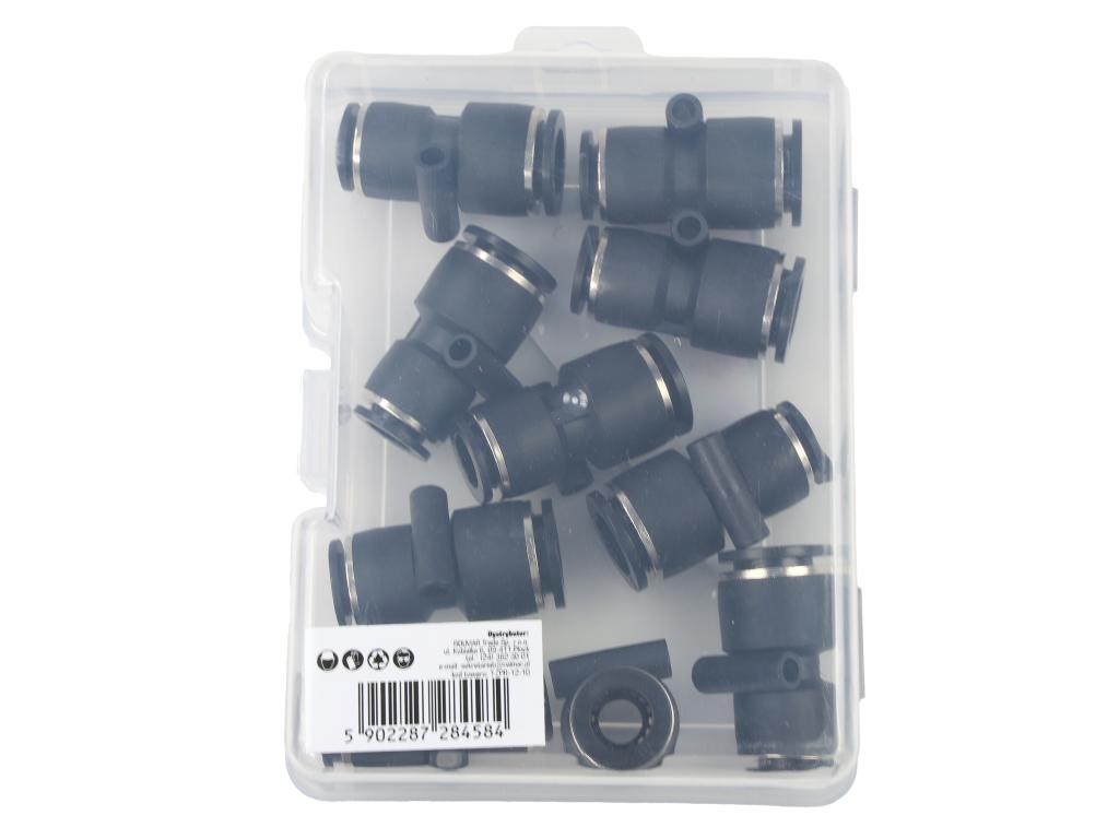 Złączka prosta redukcyjna wtykowa tekalan 12mm x 10mm TEGER, (sprzedawane po 10)