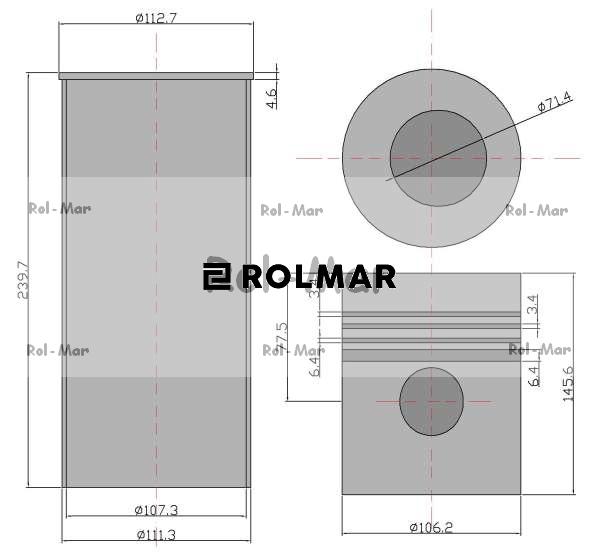 Zestaw naprawczy THM SW 400 silnika wolnossącego Bizon LEYLAND