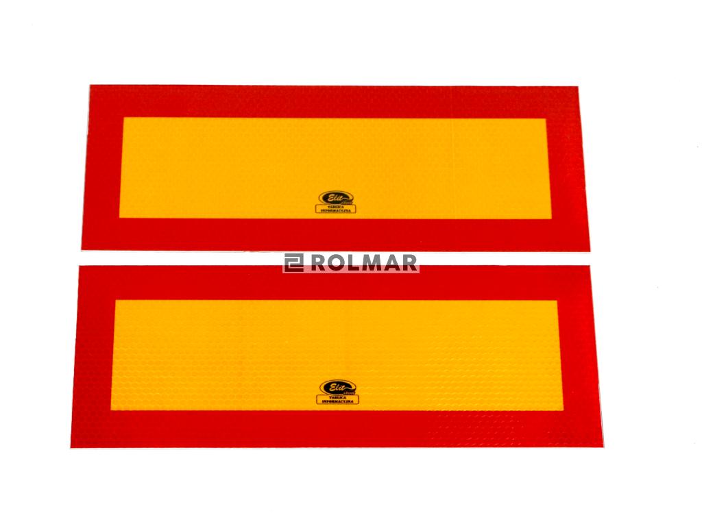 Tablica wyróżniająca odblaskowa. kpl. 2szt. 300mm/120mm. 101-04W-95