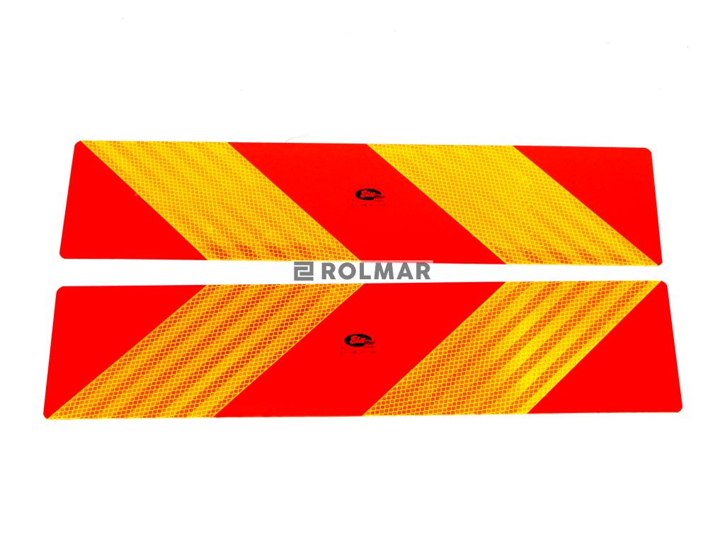 Tablica wyróżniająca odblaskowa. kpl. 2szt.. 565mm/140mm.101-01W-89