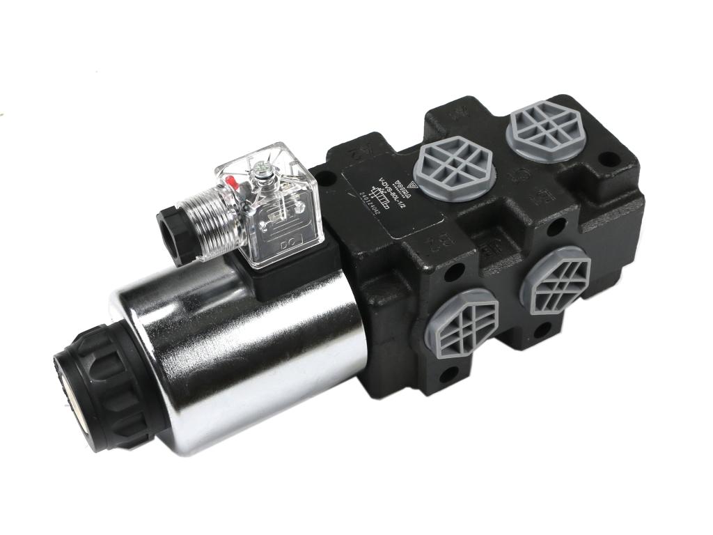 Dzielnik. zawór. elektrozawór kierunkowy elektromagnetyczny kontroli (SVV6/2-90L) 12V DC 6/2 G1/2 80L VOIMA