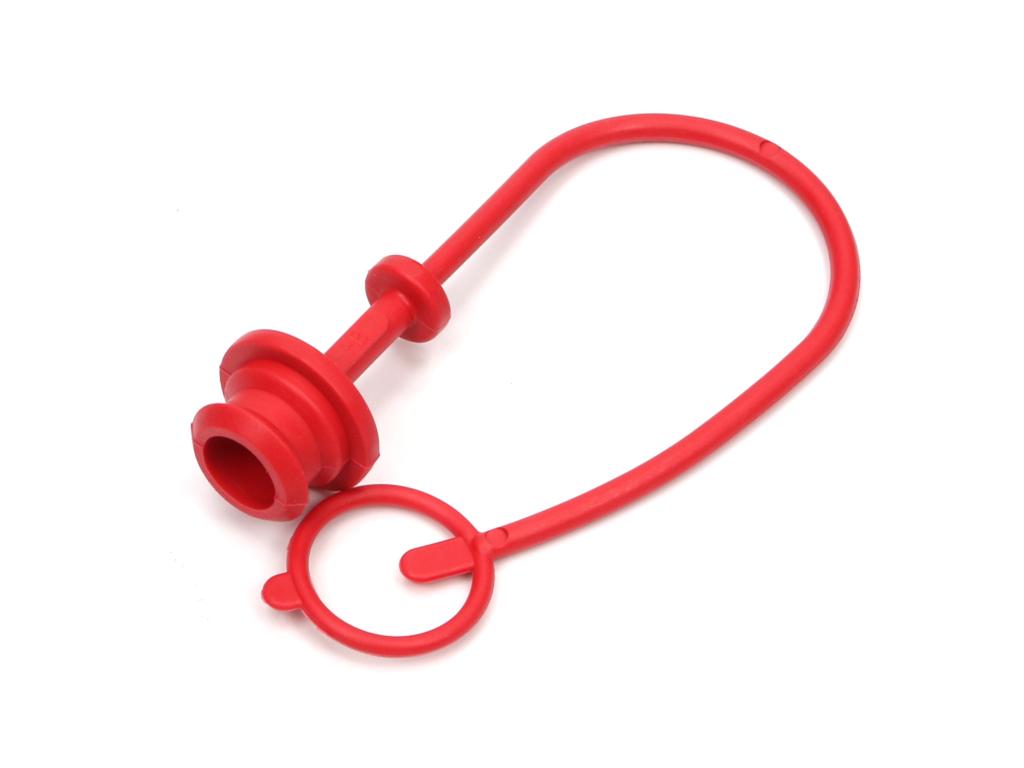 Pokrywa (zatyczka. osłona przeciwpyłowa) do GNIAZDA szybkozłącza EURO - kolor czerwony VOIMA ( sprzedawane po 10 )