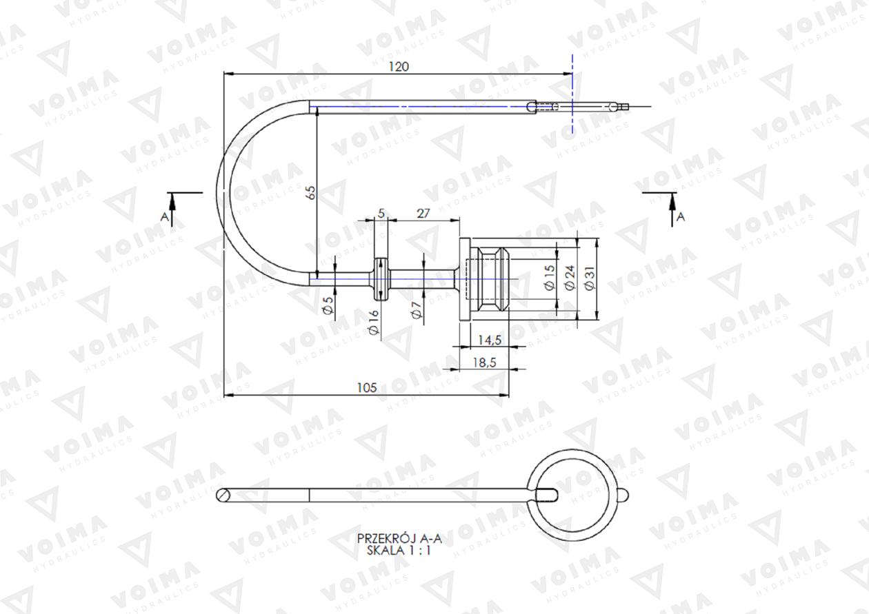 Pokrywa (zatyczka. osłona przeciwpyłowa) do GNIAZDA szybkozłącza EURO - kolor niebieski VOIMA ( sprzedawane po 10 )
