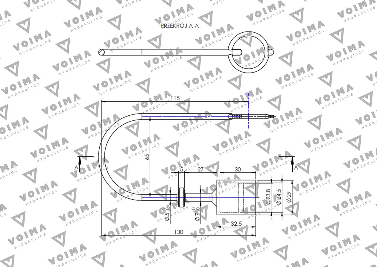 Pokrywa (zatyczka. osłona przeciwpyłowa) do WTYCZKI szybkozłącza EURO - kolor czerwony VOIMA ( sprzedawane po 10 )