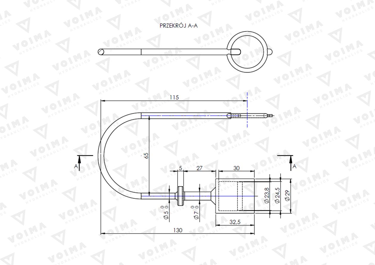 Pokrywa (zatyczka. osłona przeciwpyłowa) do WTYCZKI szybkozłącza EURO - kolor czerwony VOIMA ( sprzedawane po 10 )