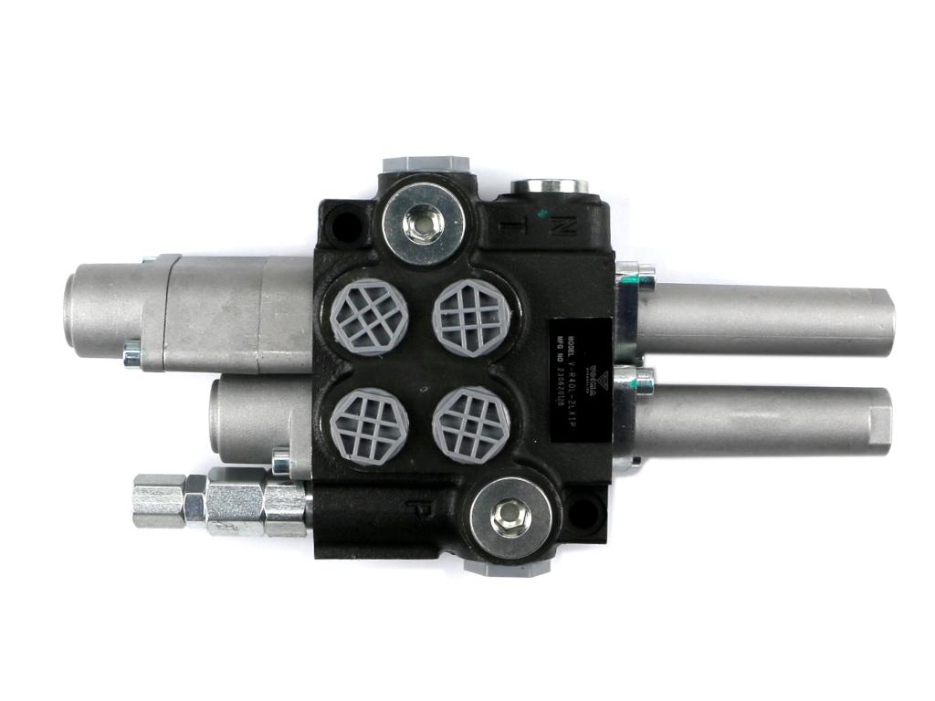 Rozdzielacz hydrauliczny 2-sekcyjny 40L (1-sekcja pływająca) sterowany na linkę VOIMA