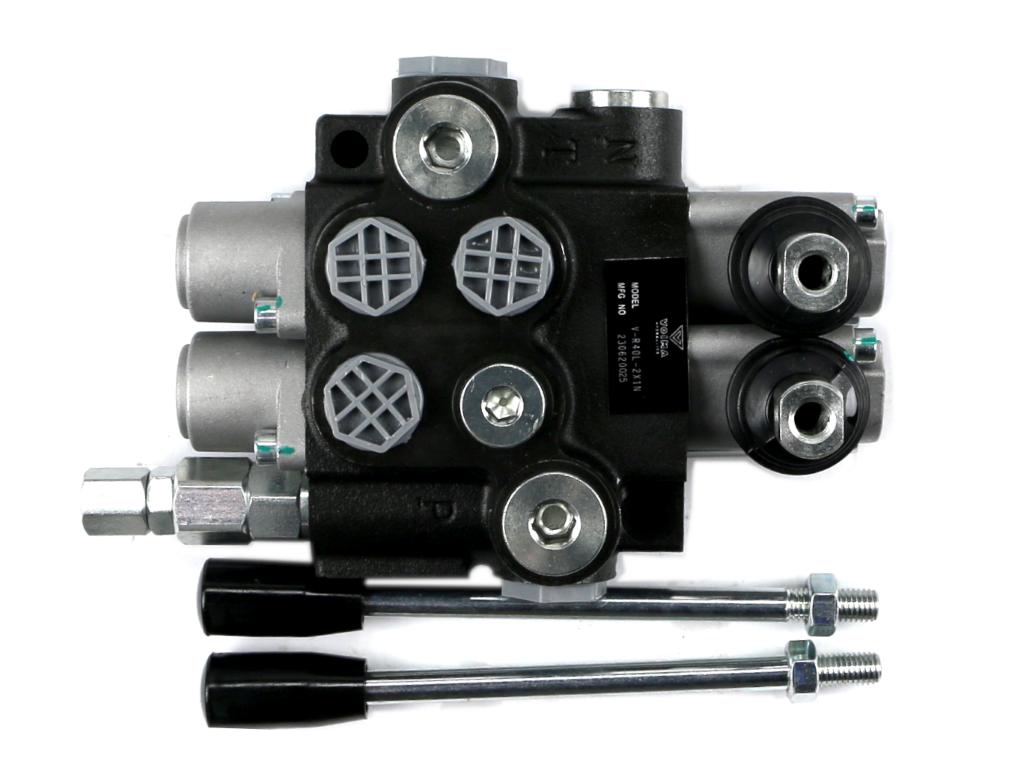 Rozdzielacz hydrauliczny 2-sekcyjny 40L (1-sekcja nurnikowa) VOIMA