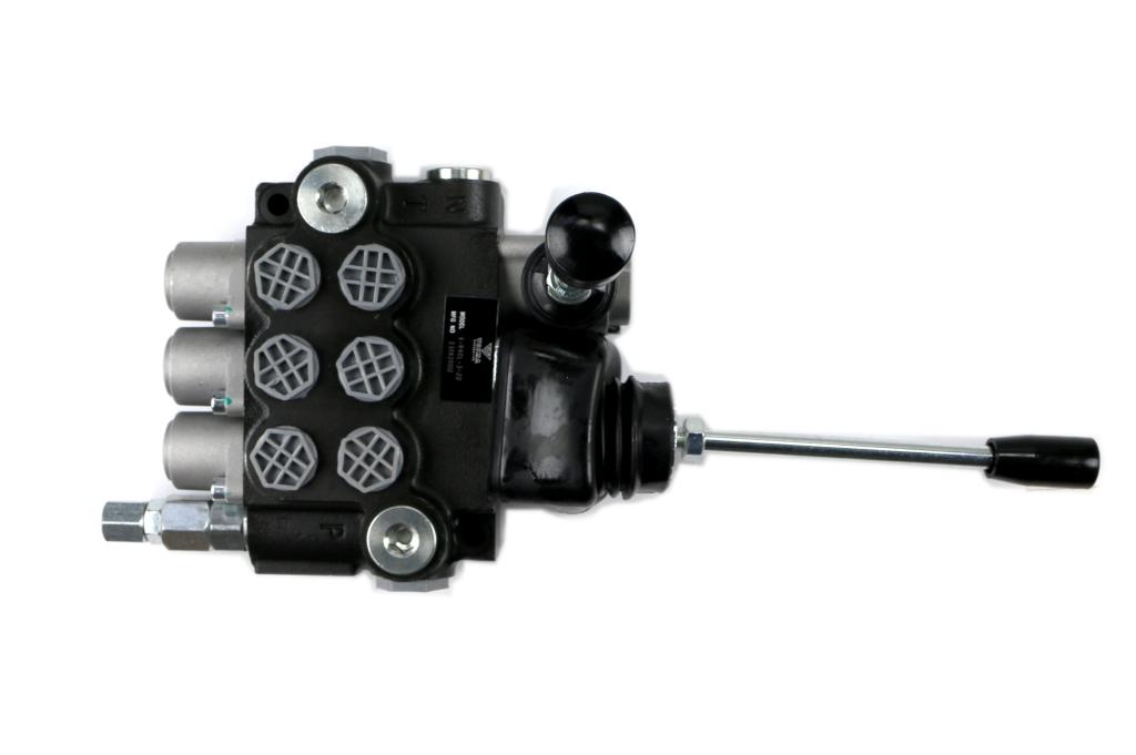 Rozdzielacz hydrauliczny 3-sekcyjny 40L (2 sekcje x 1 dźwignia + 1 sekcja x 1 dźwignia) VOIMA