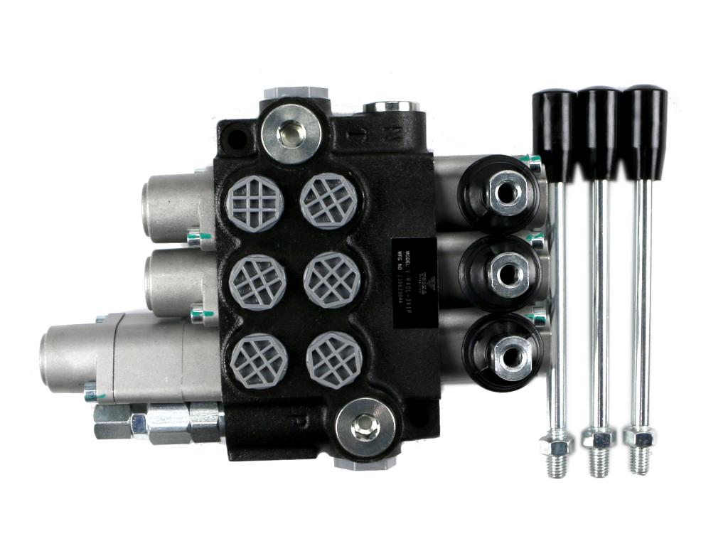 Rozdzielacz hydrauliczny 3-sekcyjny 40L (1-sekcja pływająca) VOIMA