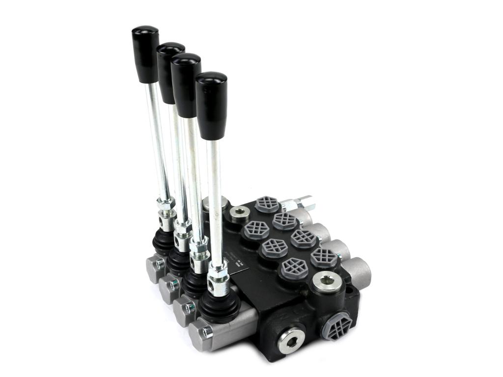 Rozdzielacz hydrauliczny 4-sekcyjny 40L (1-sekcja nurnikowa) VOIMA