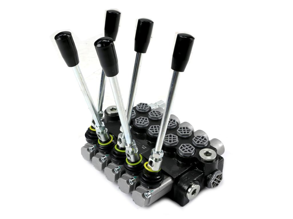 Rozdzielacz hydrauliczny 5-sekcyjny 40L (5-sekcji z zatrzaskiem) VOIMA