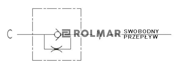 Zawór zwrotny VU 1/4" przepustowość 20L