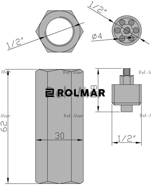 Zawór zabezpieczający 1/2" (gwint wew.) 80L