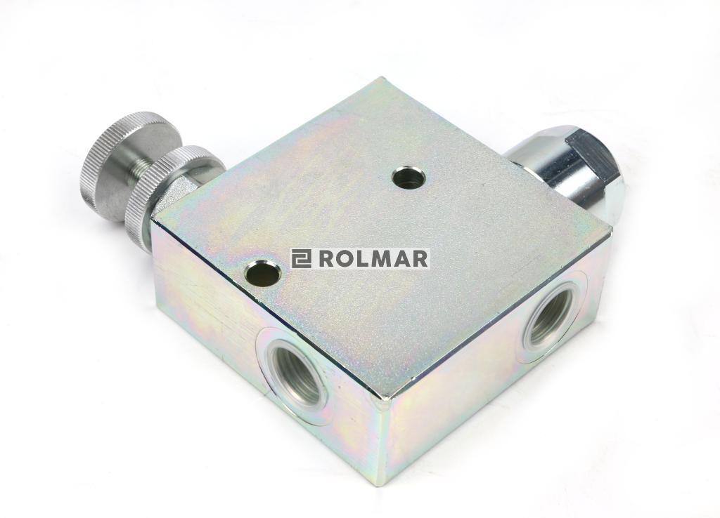 Regulator przepływu 1/2" przepustowość 85L.