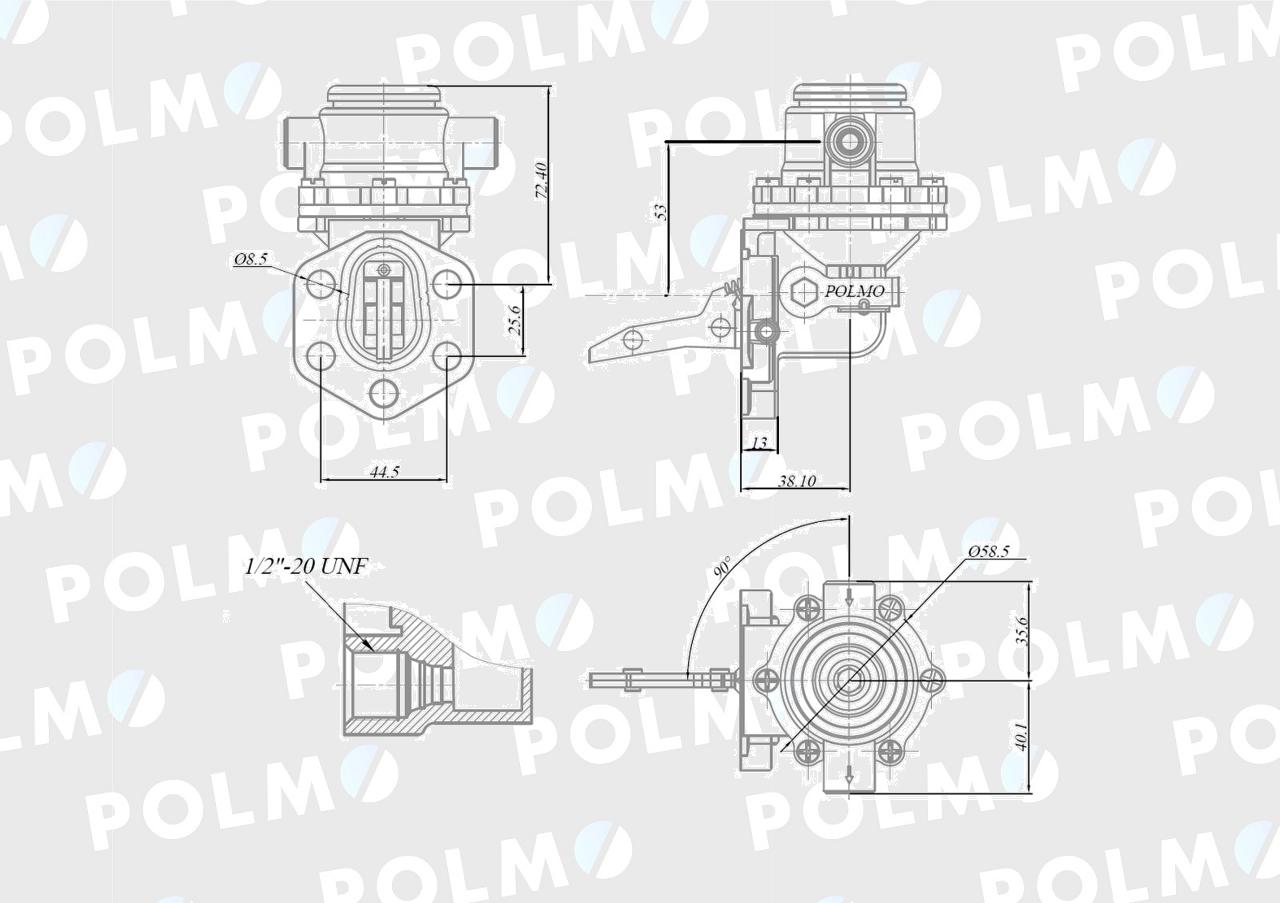 Pompa zasilająca 47108389 POLMO
