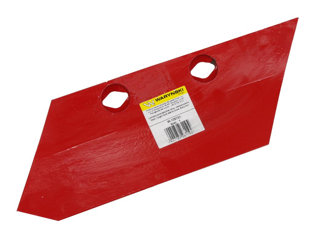 Lemiesz przedpłużka, lewy, zastosowanie Akpil, Vogel Noot stal borowa, Waryński