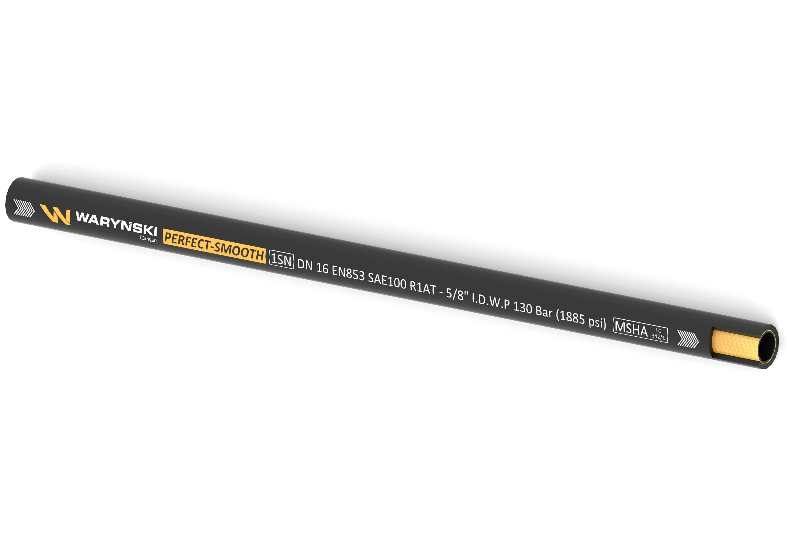 Wąż hydrauliczny do zakuwania PERFECT-SMOOTH 1SN DN16 1-oplotowy 130 Bar Waryński (sprzedawany po 25m)