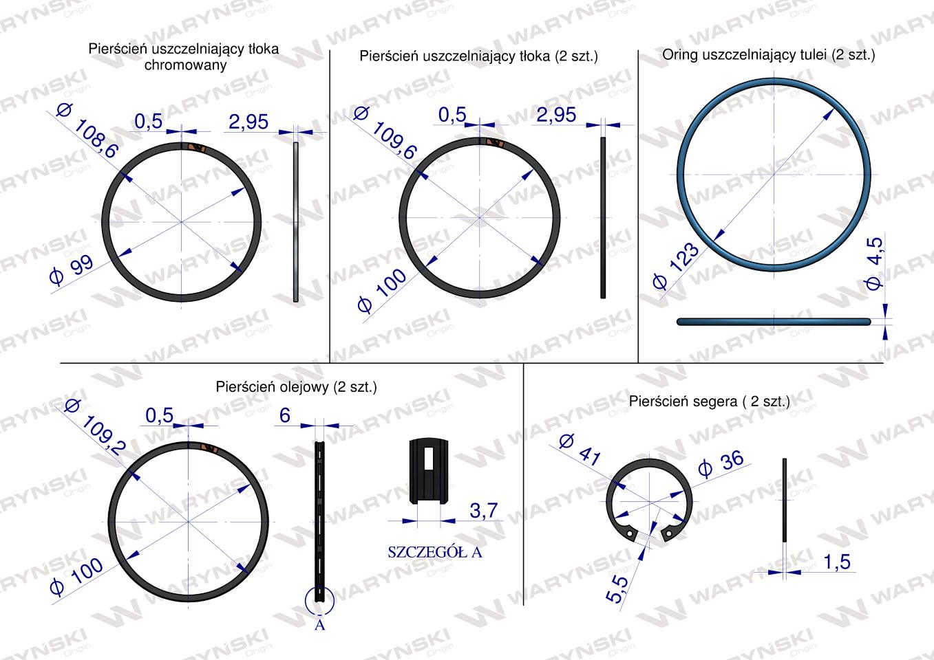 Zestaw naprawczy MTZ-80 Waryński