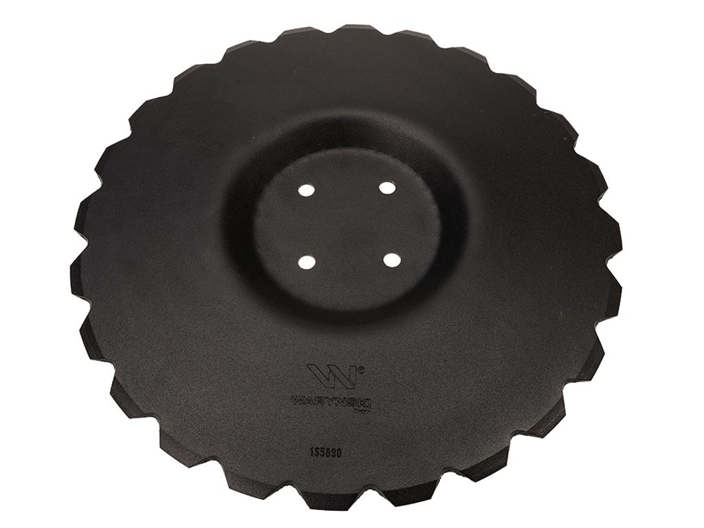 Talerz, uzębiony Z-24 fi 460 mocowanie 4/98 grubość 3,5 mm przetłoczony stal borowa, Unia Ares 1680130040, Waryński