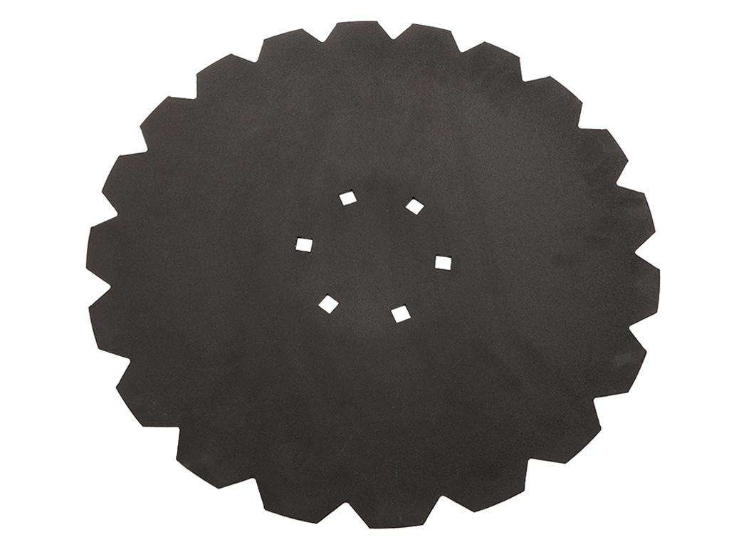 Talerz, uzębiony Z-20 fi 460 mocowanie 6/120 grubość 3,5 mm stal borowa prosta piasta, Tolmet, Waryński