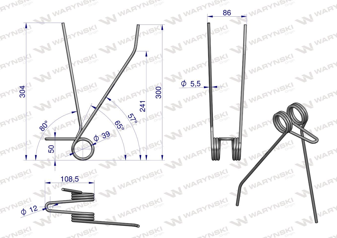 Palec zagarniacza Siewnik Poznaniak W-3043300030 Waryński