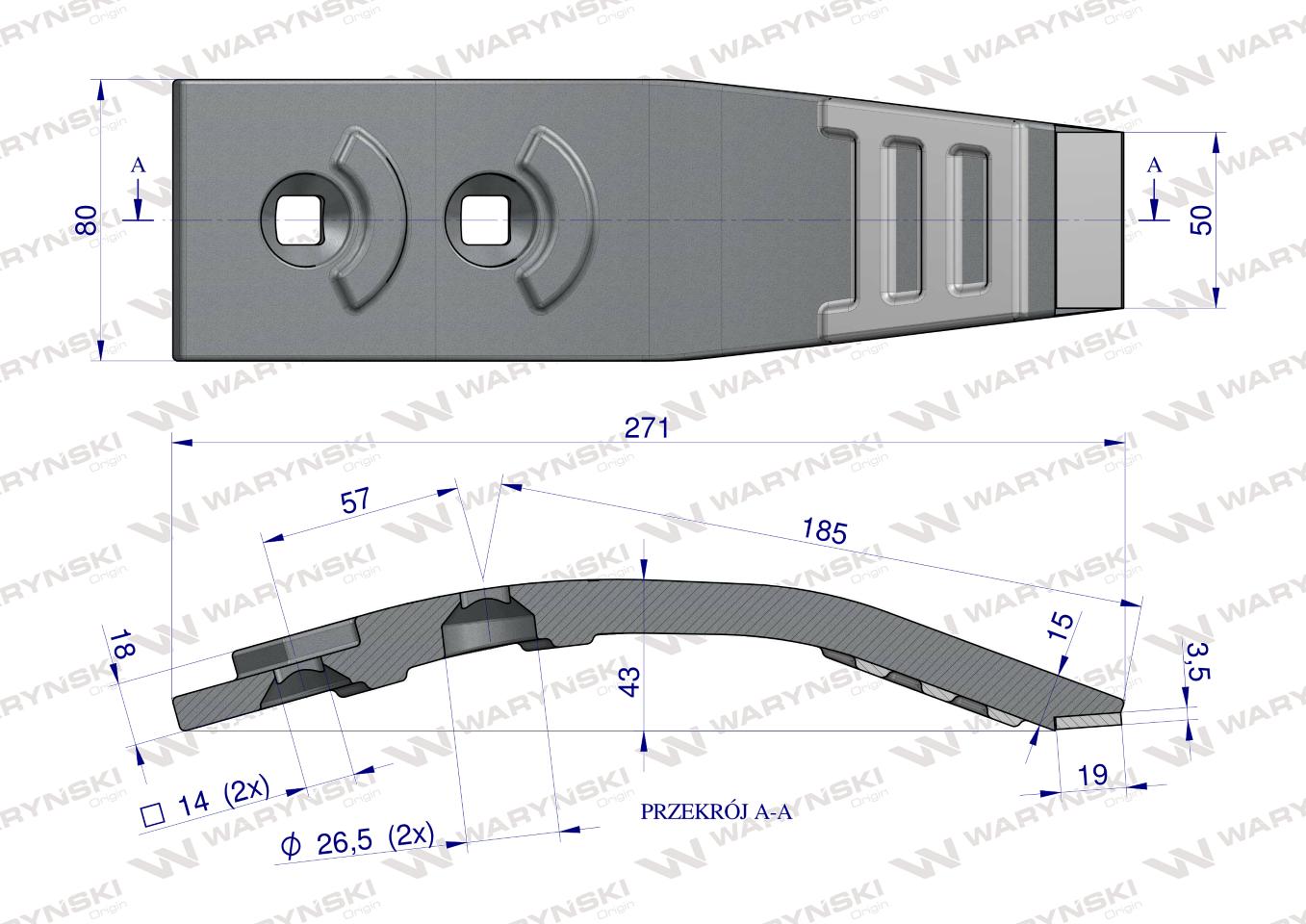 Redlica agregatu zastosowanie Horsch Terrano z węglikiem wolframu WARYŃSKI MAXX