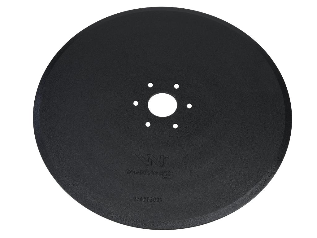 Krój talerzowy prosty 350mm, mocowanie 6 / 73mm grubość 4mm, zastosowanie Horsch 00310914, Waryński