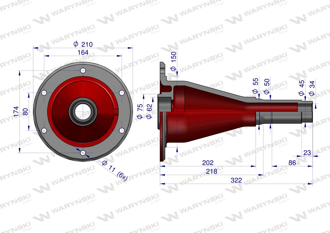 Piasta bębna sfero zastosowanie Kosiarka rotacyjna polska Waryński