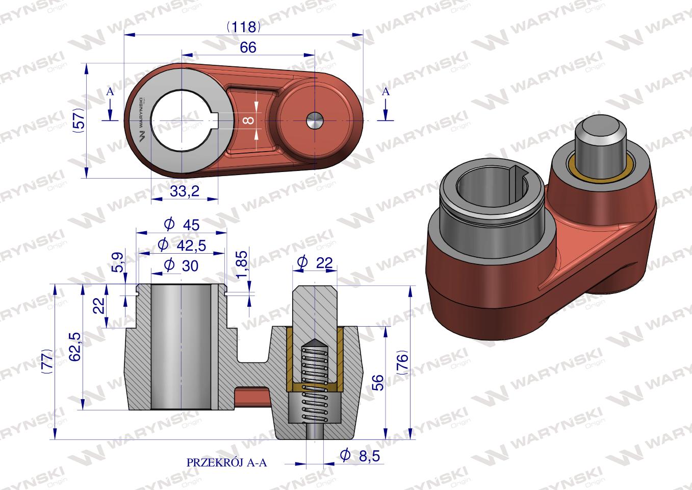 Zabierak kpl. kosiarka rotacyjna polska Waryński