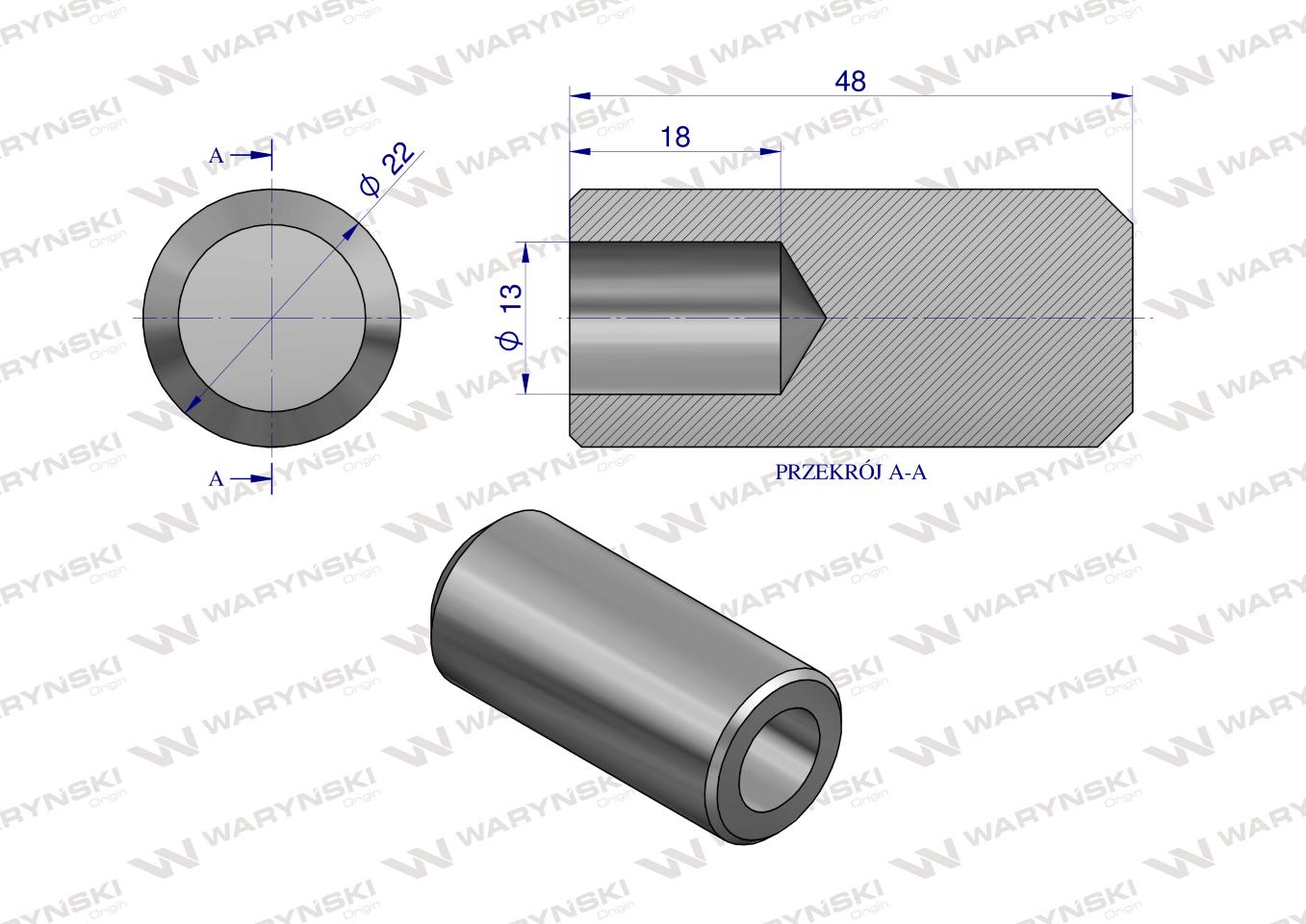 Sworzeń zabieraka kosiarka rotacyjna polska Waryński ( sprzedawane po 10 )