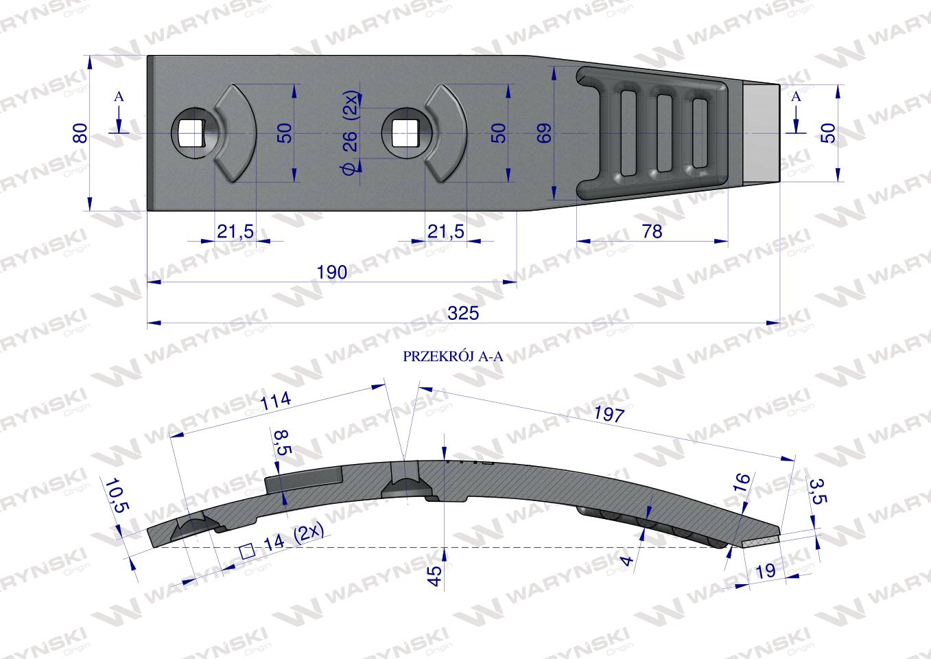 Redlica agregatu zastosowanie Kockerling z węglikiem wolframu WARYŃSKI MAXX 506069 915776